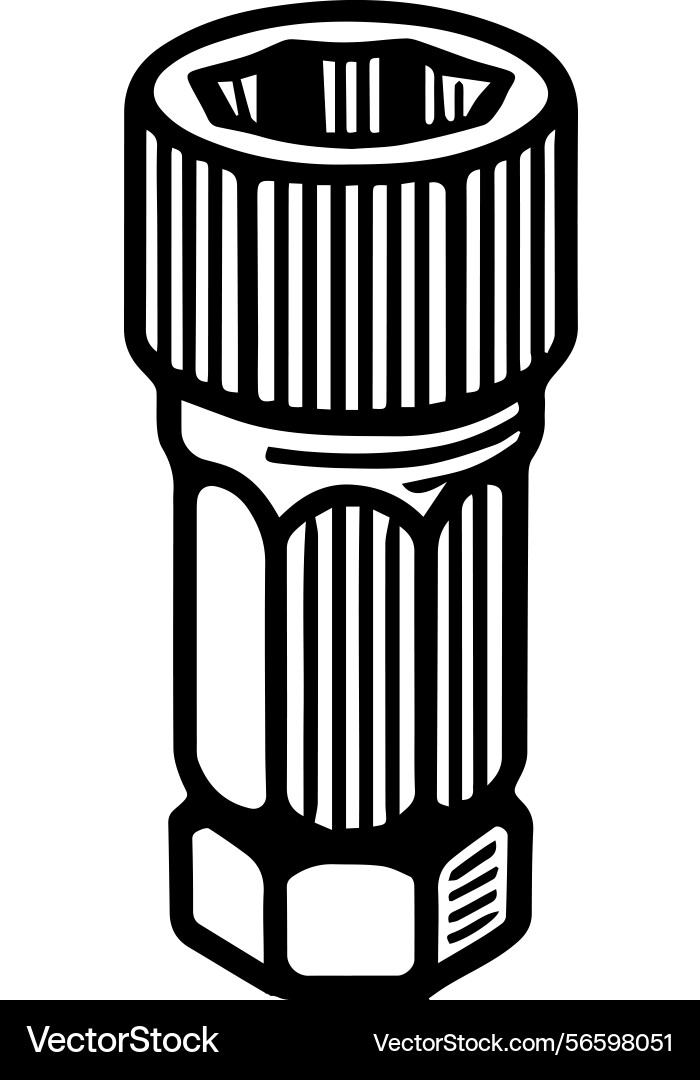 Simple icon of a socket set logo design Simple icon of a socket set logo design vector image