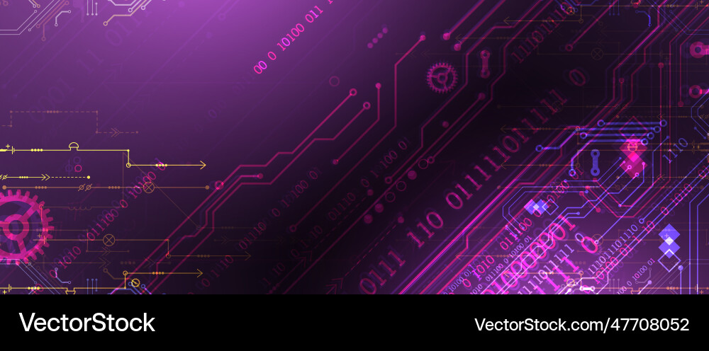 Abstract background on technological Abstract background on technological vector image