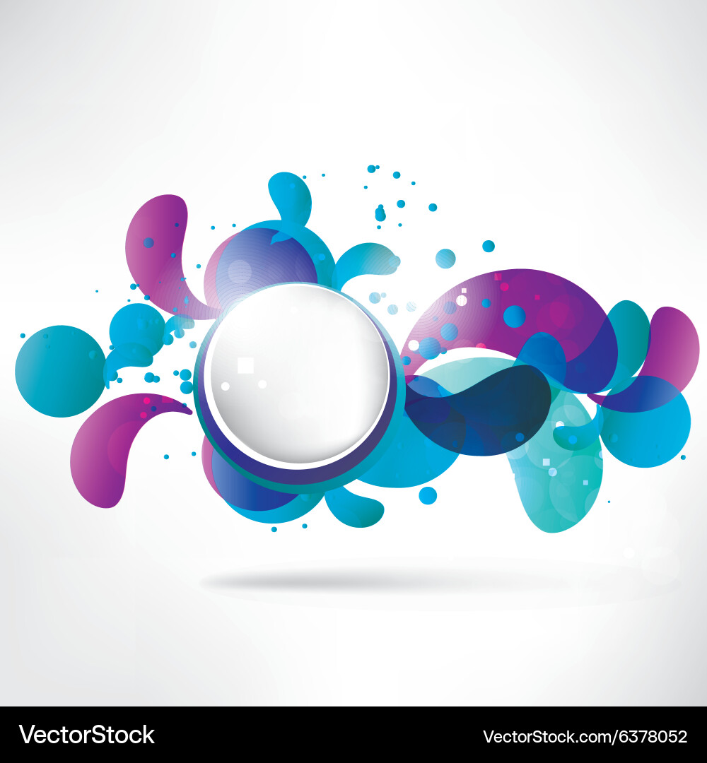 Abstract background with speech bubble vector image