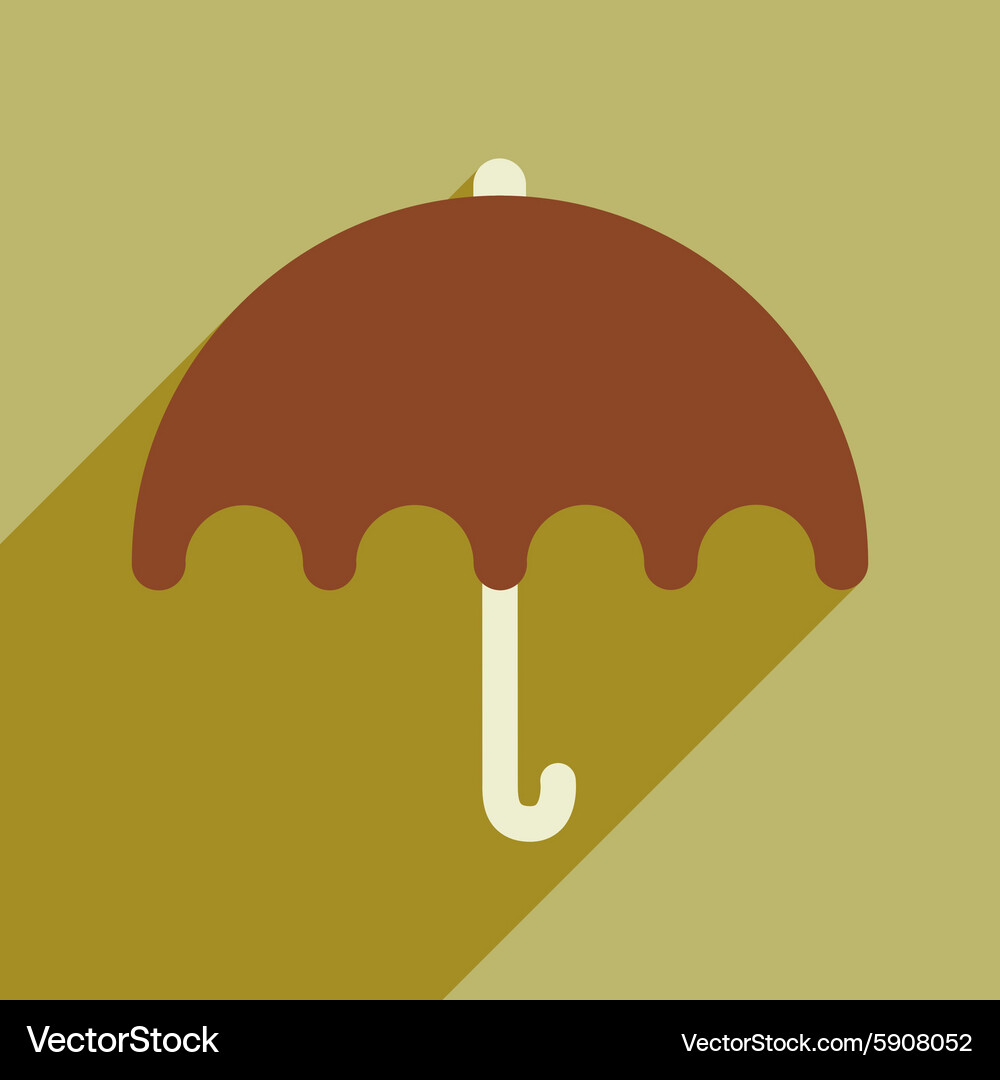 Flat with shadow icon and mobile application Vector Image