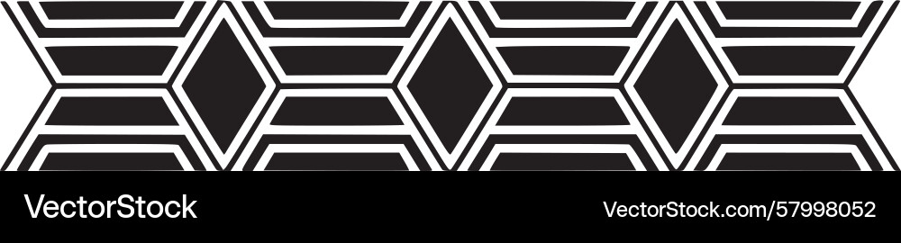Intricate Deco Border Pattern Vector Image