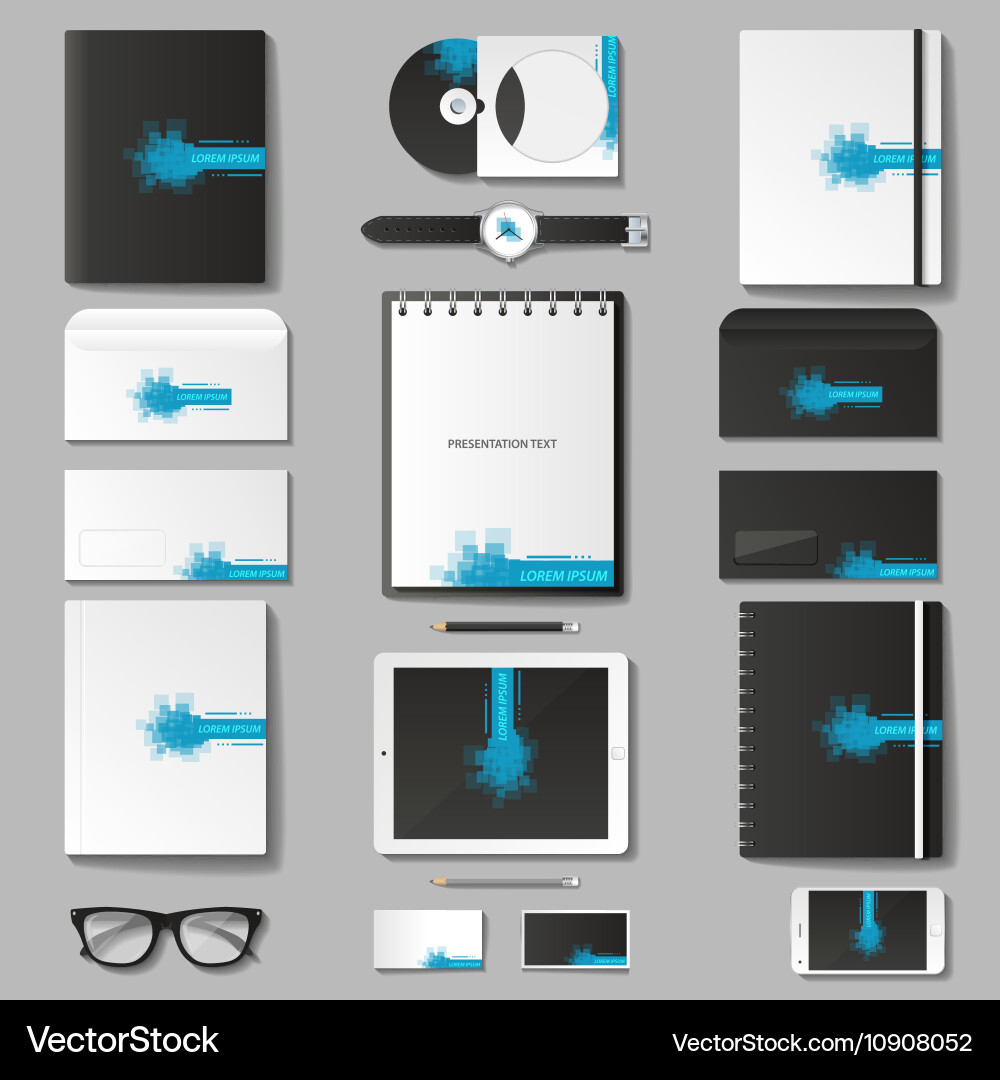 Mock up set Vector Image