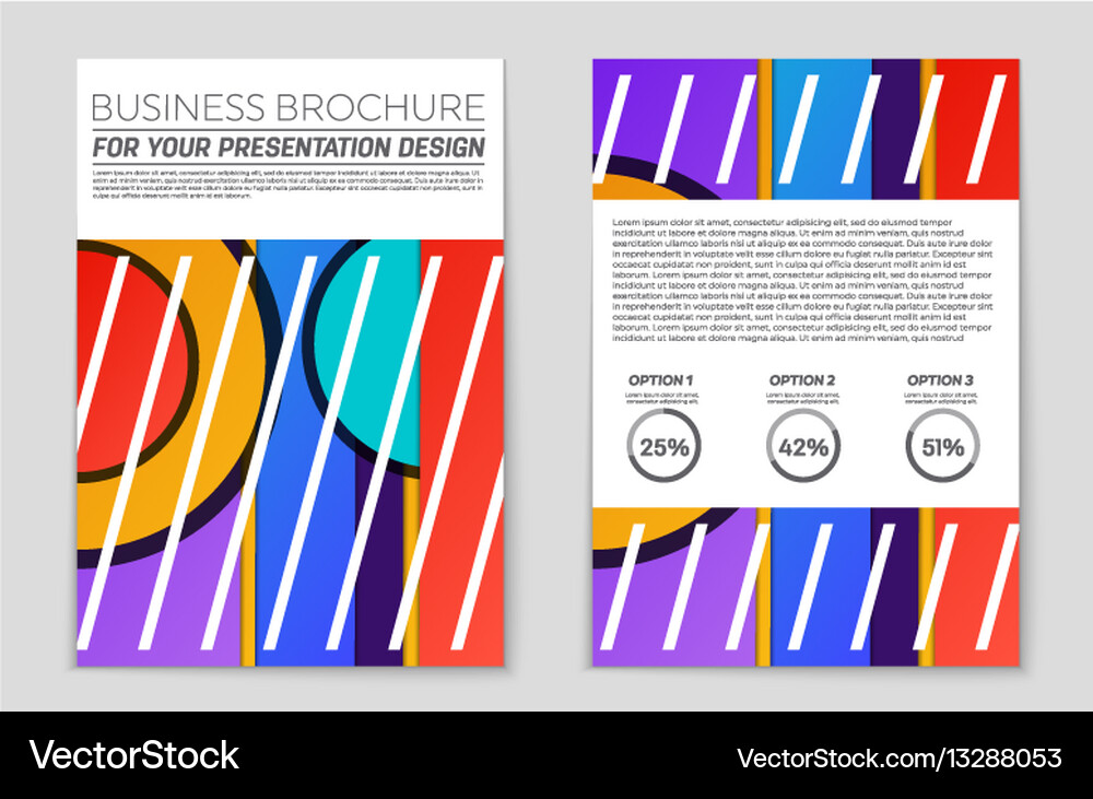 Abstract layout background set for art Vector Image