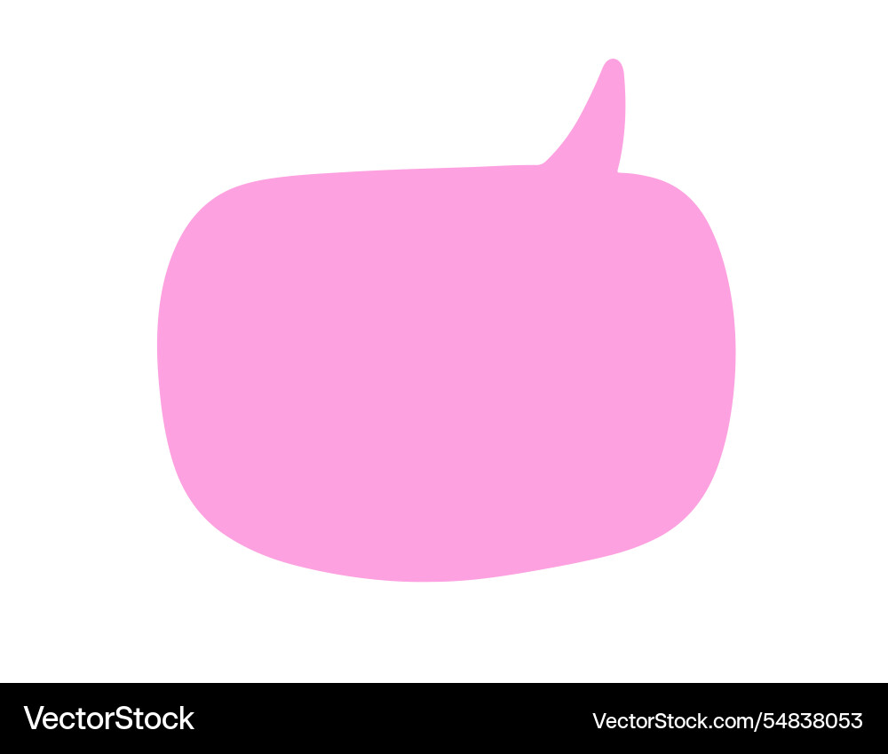 Chat speech bubble message text cloud shape vector image