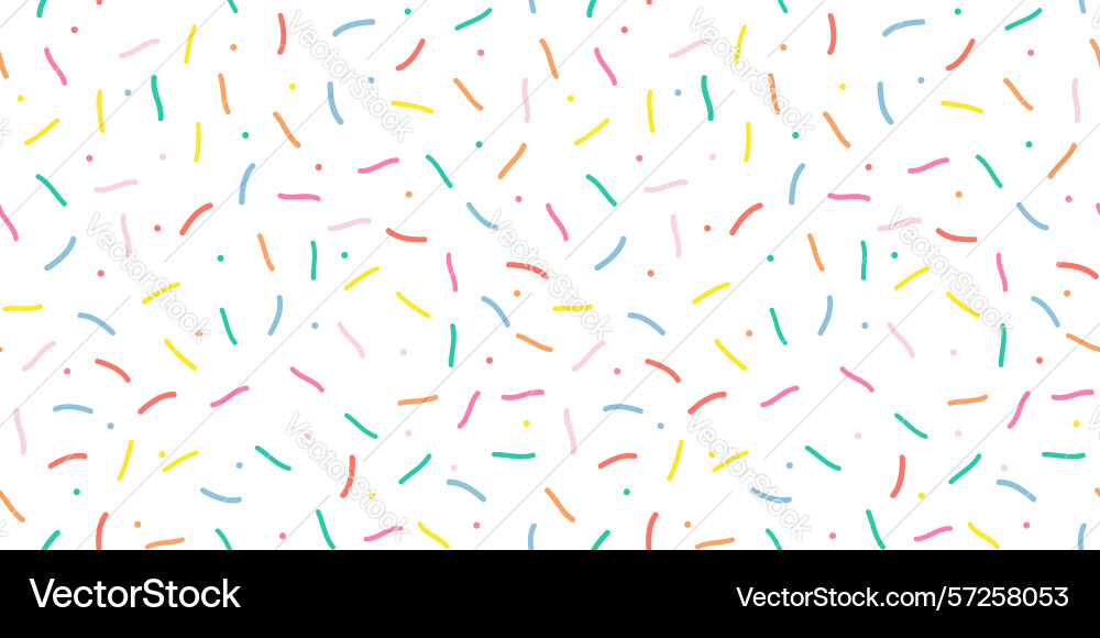 Simple sprinkle pattern donut glaze background vector image