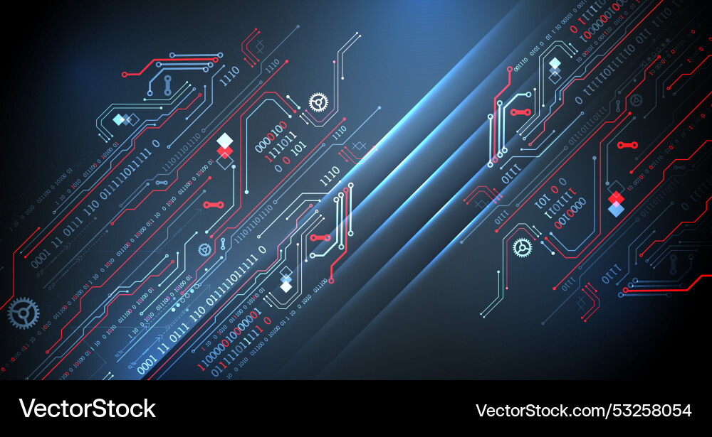 Abstract technology concept computer code Abstract technology concept computer code vector image