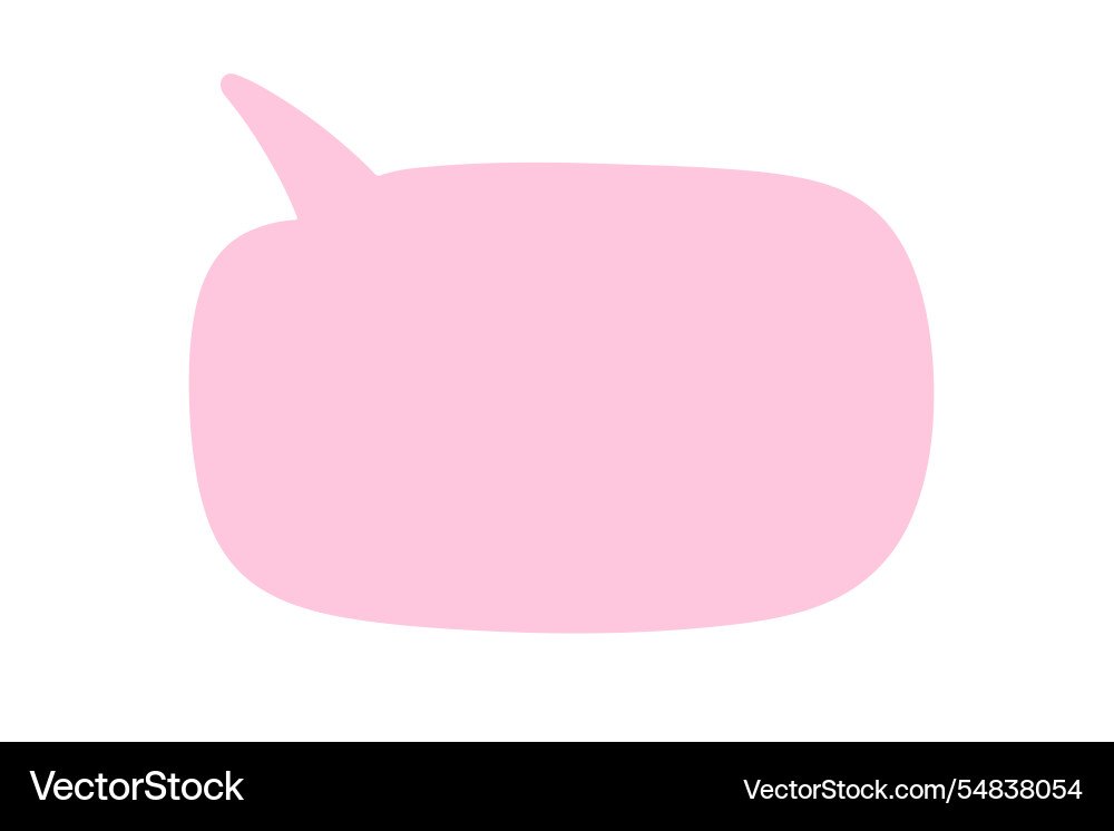 Chat speech bubble message text cloud shape Chat speech bubble message text cloud shape vector image