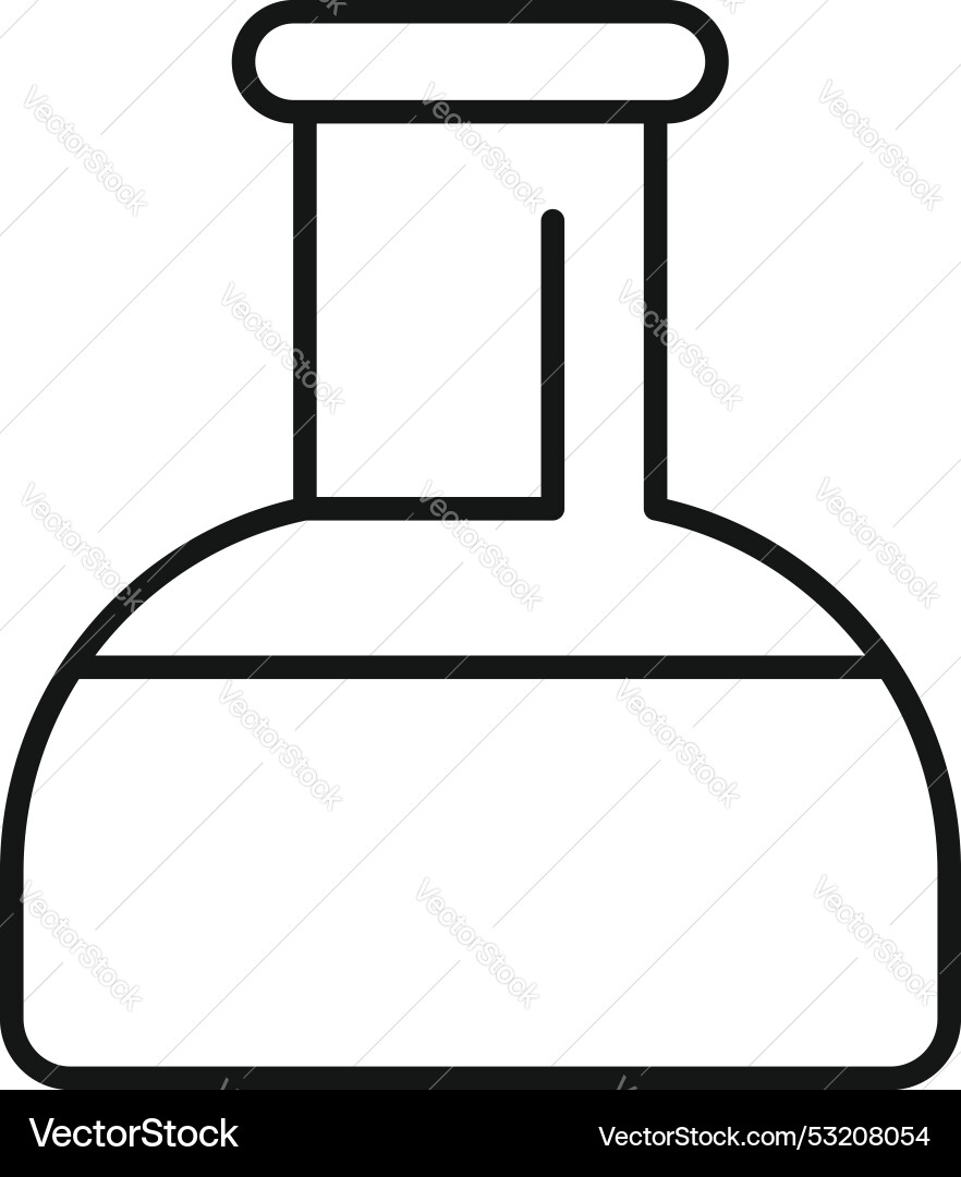 Chemical flask containing liquid icon showing Chemical flask containing liquid icon showing vector image