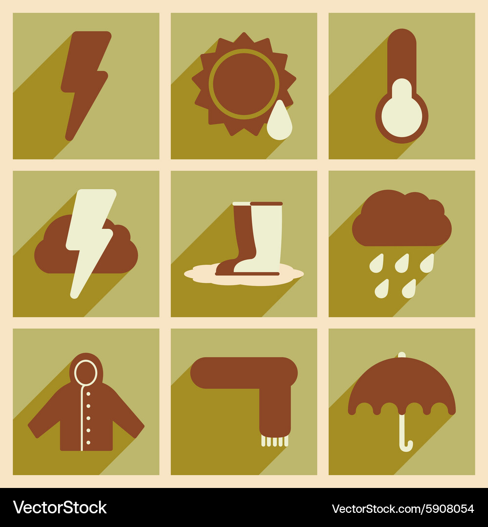 Flat with shadow concept and mobile application Vector Image