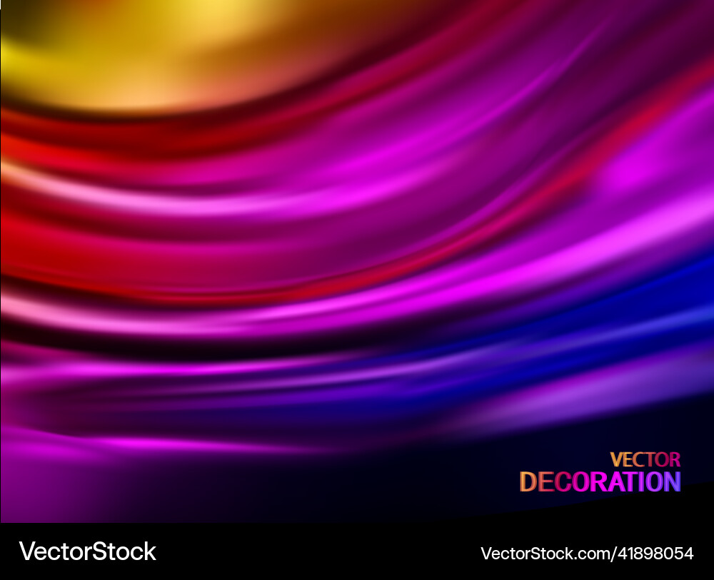 Multicolored waves abstract background elegant vector image