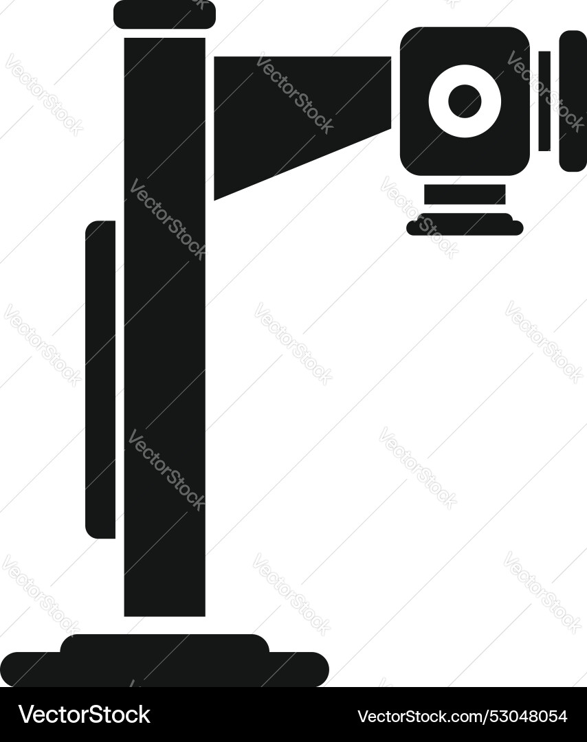Simple icon of a border security camera Simple icon of a border security camera vector image