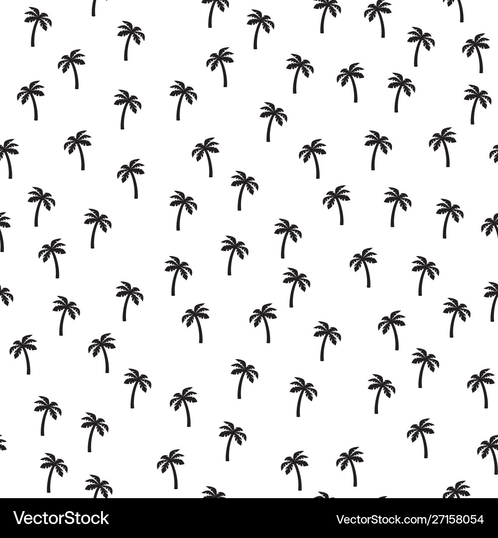 Tropical Palm Tree Pattern vector image