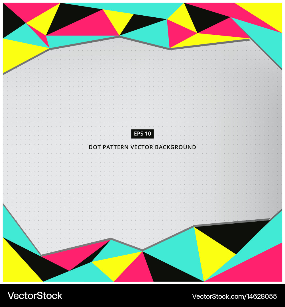 Geometric Polygon Pattern vector image