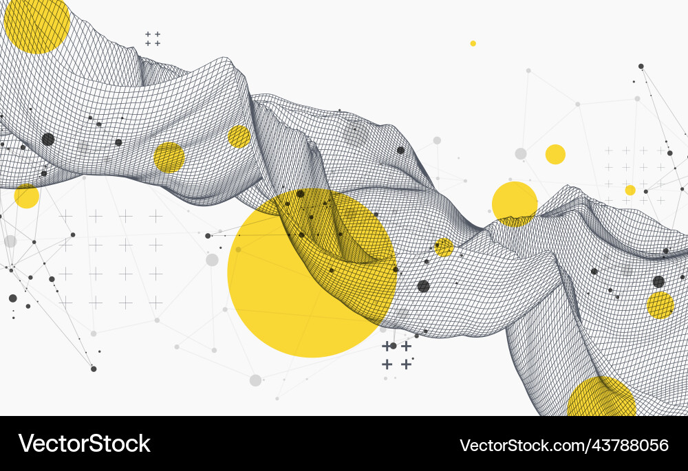 Abstract Tech Network Background vector image