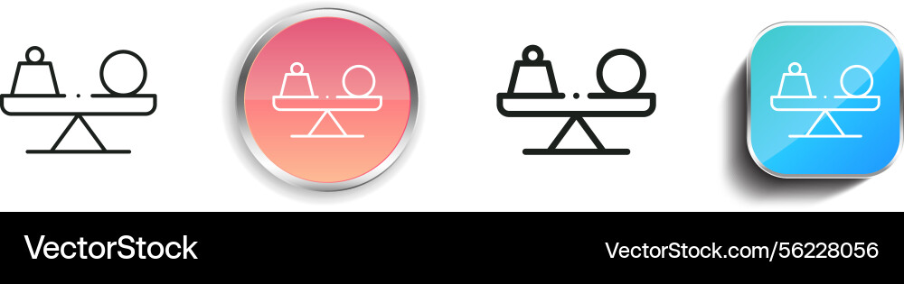 Maß-Icon dünne lineare regelmäßige und Schaltfläche Stil Maß-Icon dünne lineare regelmäßige und Schaltfläche Stil vektorbild