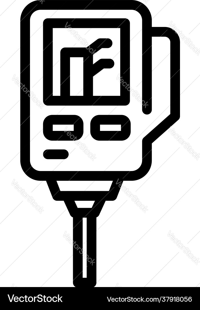 Ph device icon outline style Vector Image