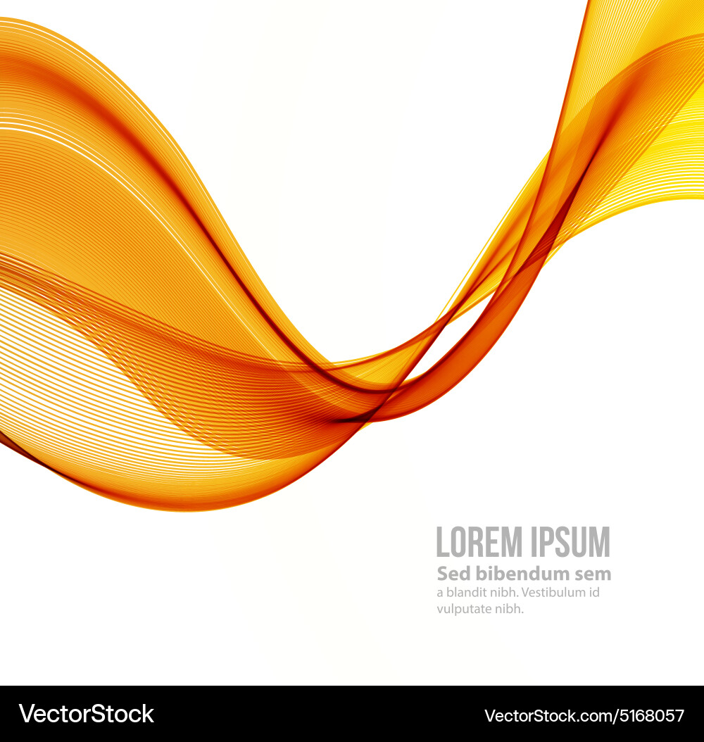 Abstract curved lines background template Vector Image
