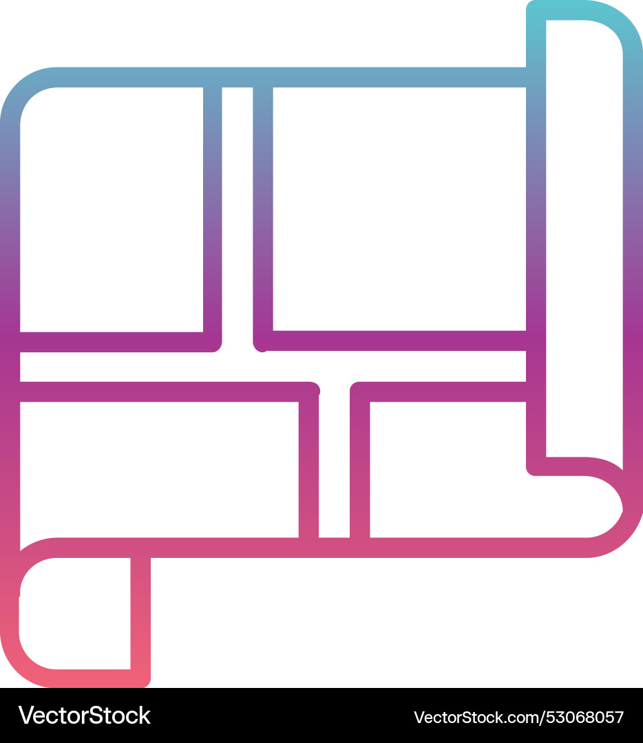 Blueprint line gradient design Vector Image