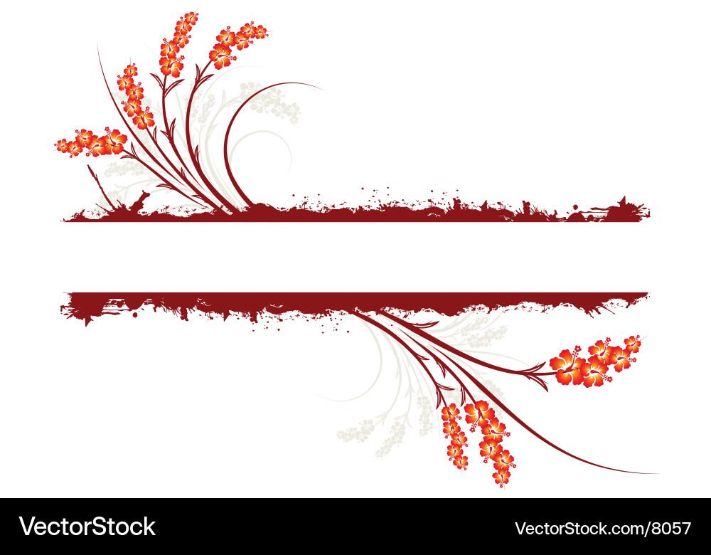 Floral Branch Pattern Vector Image