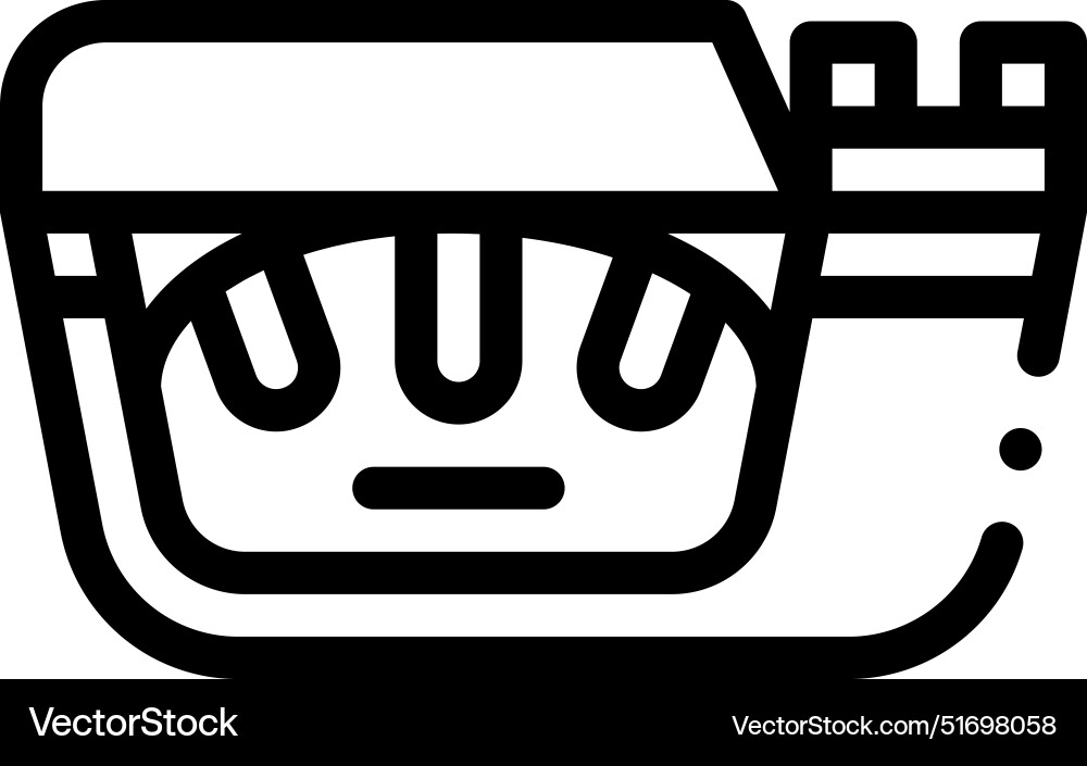 Bread maker icon thin linear style design Bread maker icon thin linear style design vector image