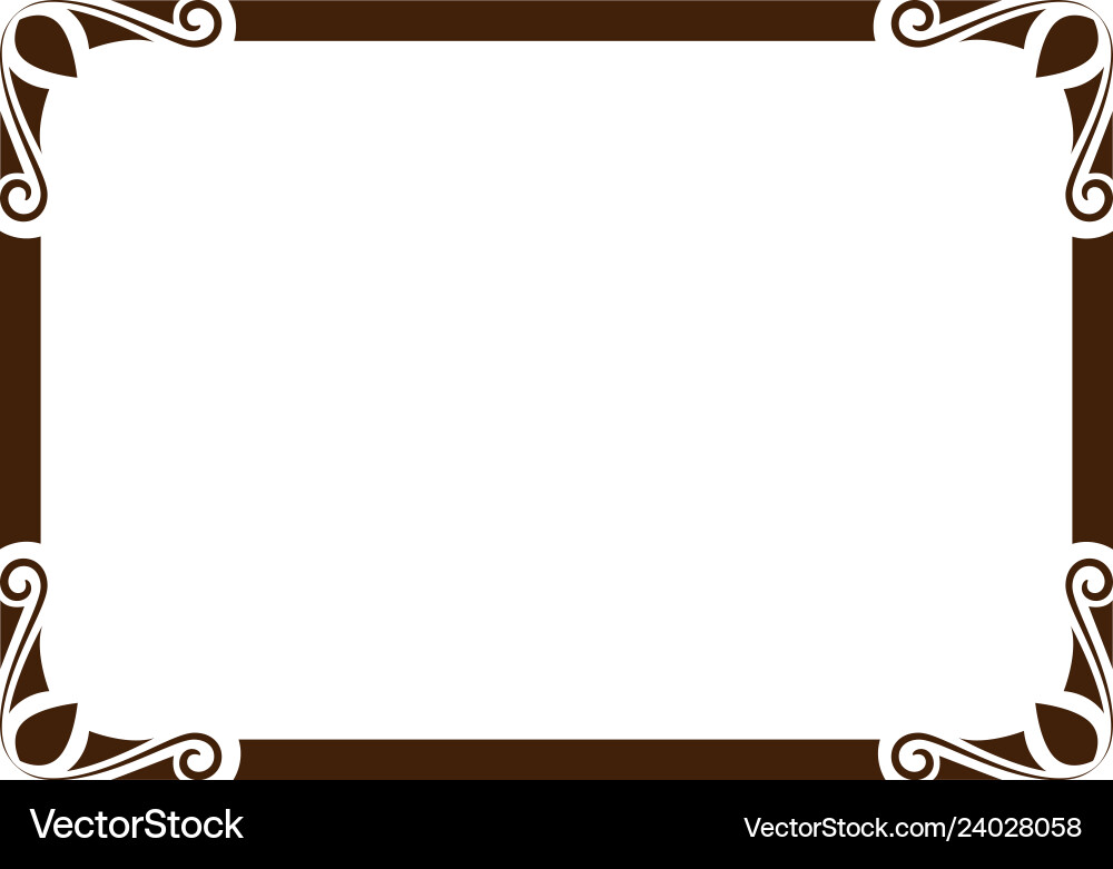 Decorative frame Royalty Free Vector Image - VectorStock