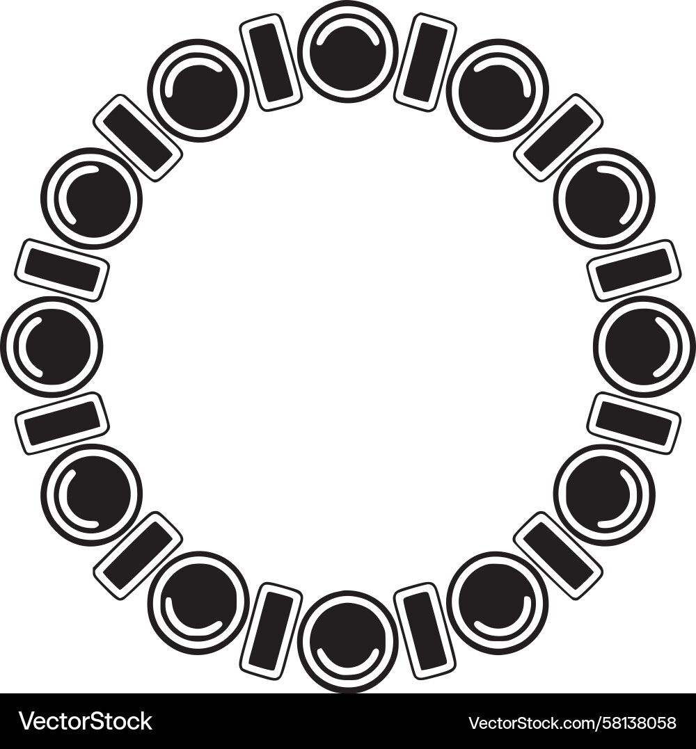 Dynamic Circular Pattern Vector Image