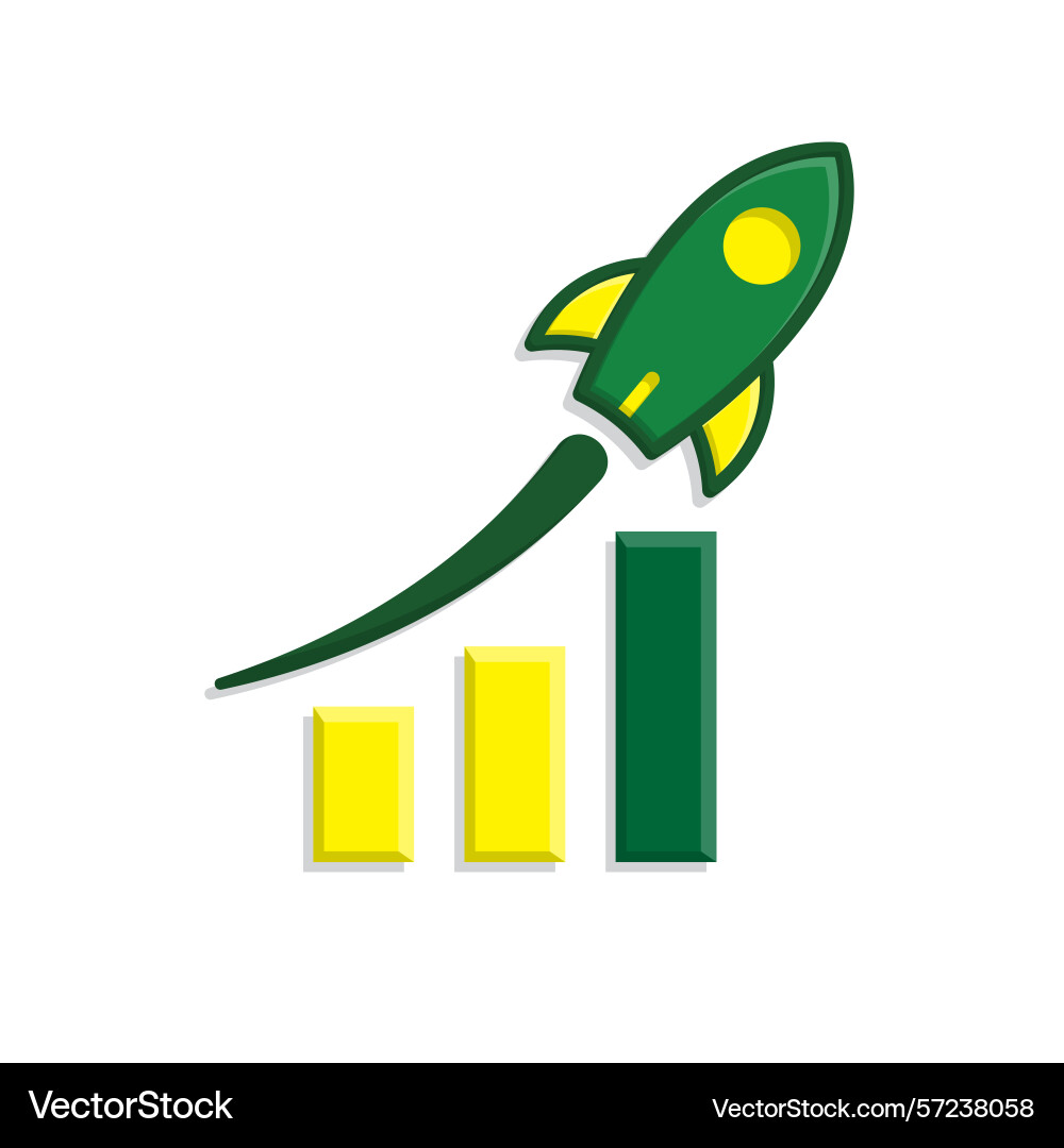 Optimization icon performance graph Optimization icon performance graph vector image