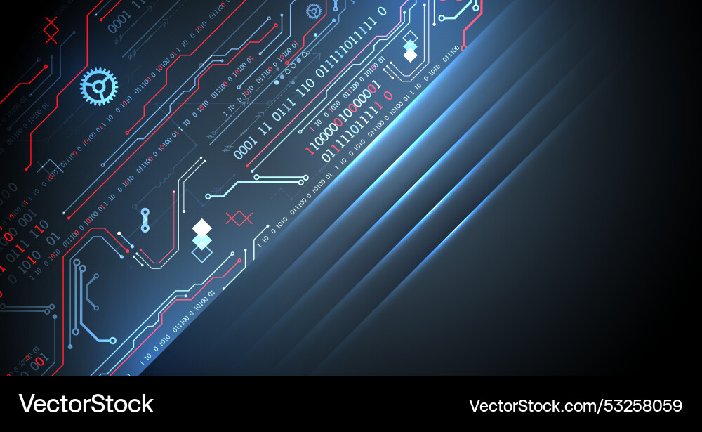 Abstract technology concept computer code Abstract technology concept computer code vector image