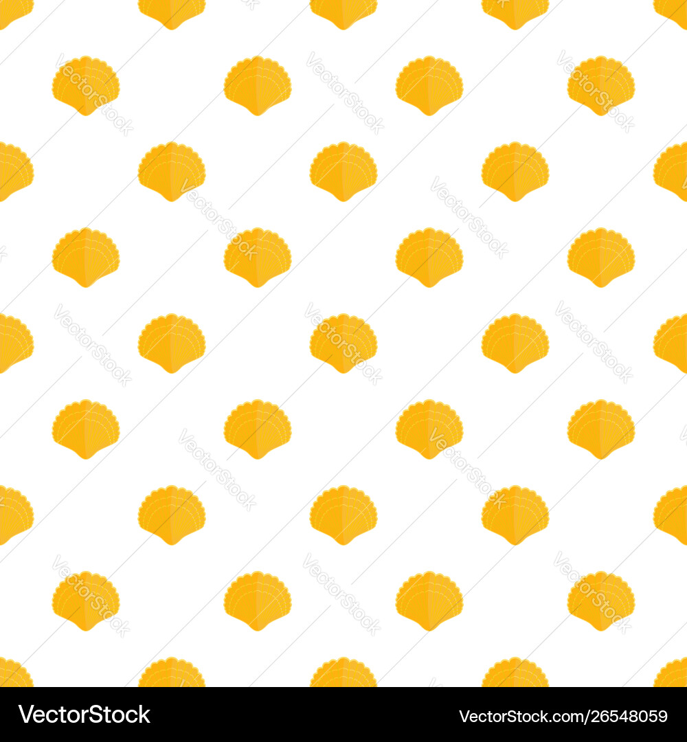 Big shell pattern seamless Vector Image