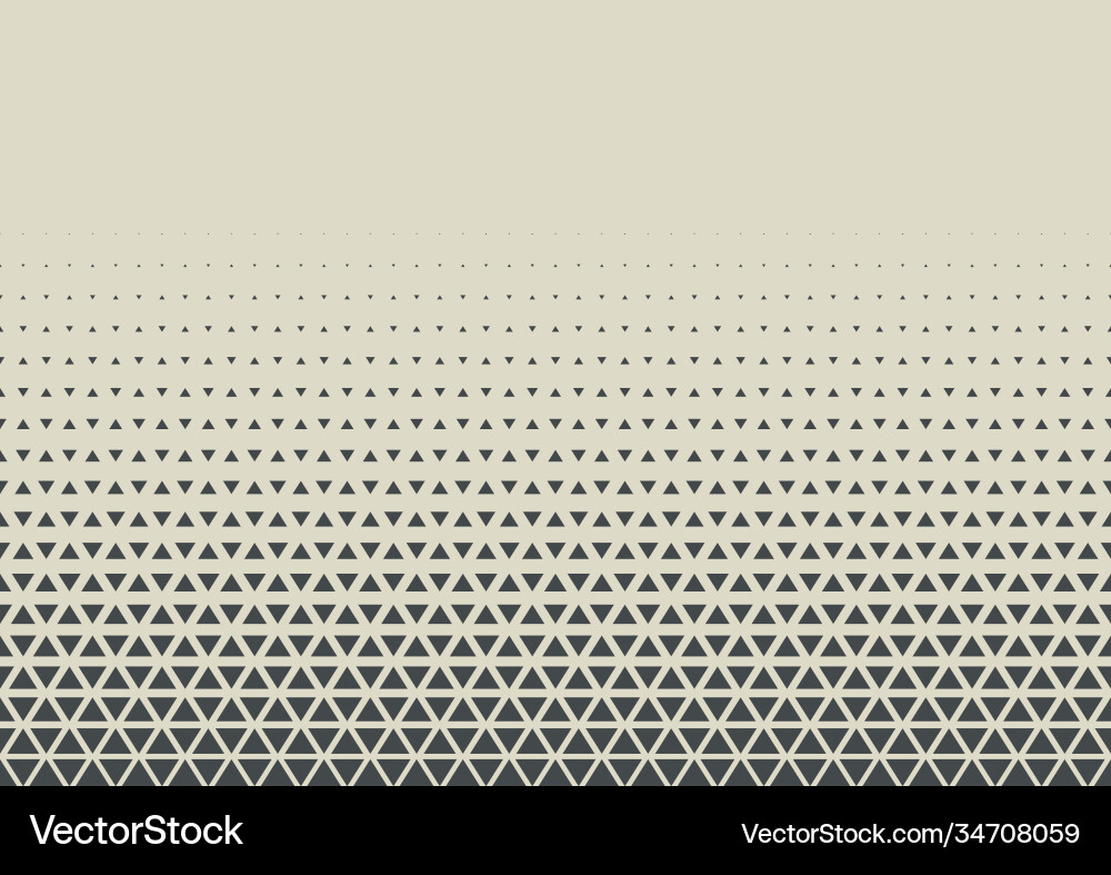Geometric Halftone Triangle Pattern vector image