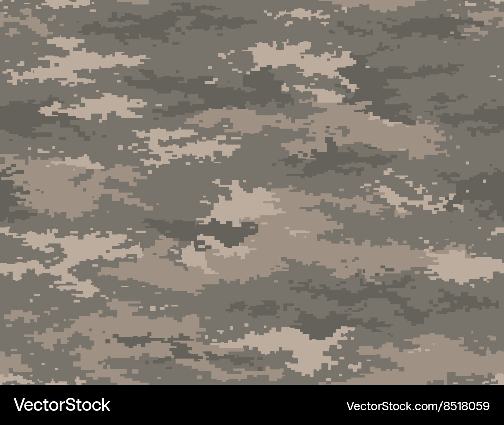 Pixel camouflage army universal seamless pattern Vector Image