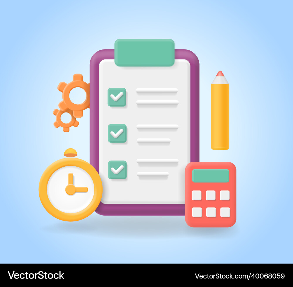 Project task management checklist icon e Vector Image