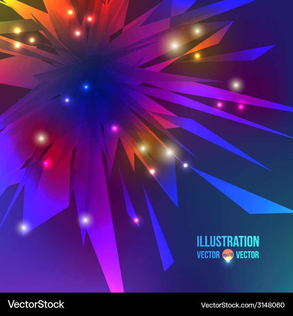 Abstract background of multicolored fragments Vector Image