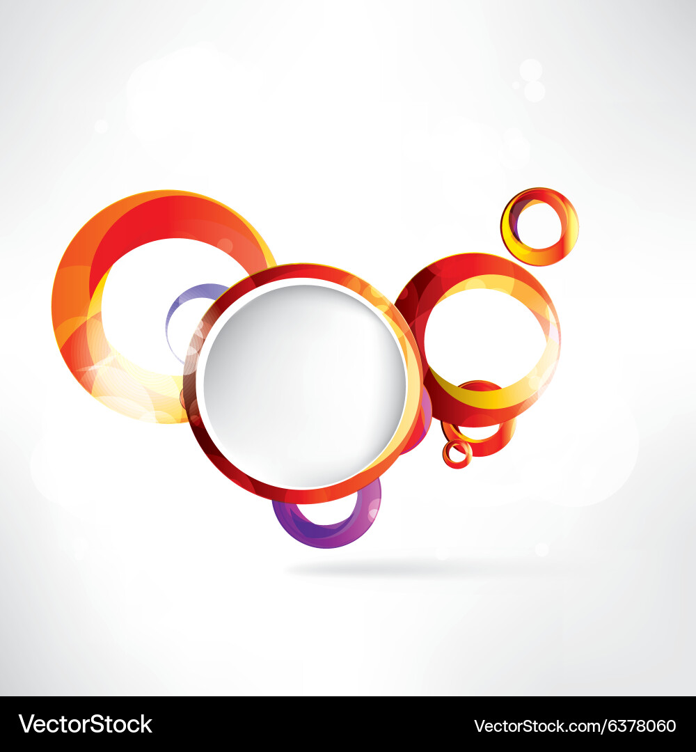 Abstract background with speech bubble vector image