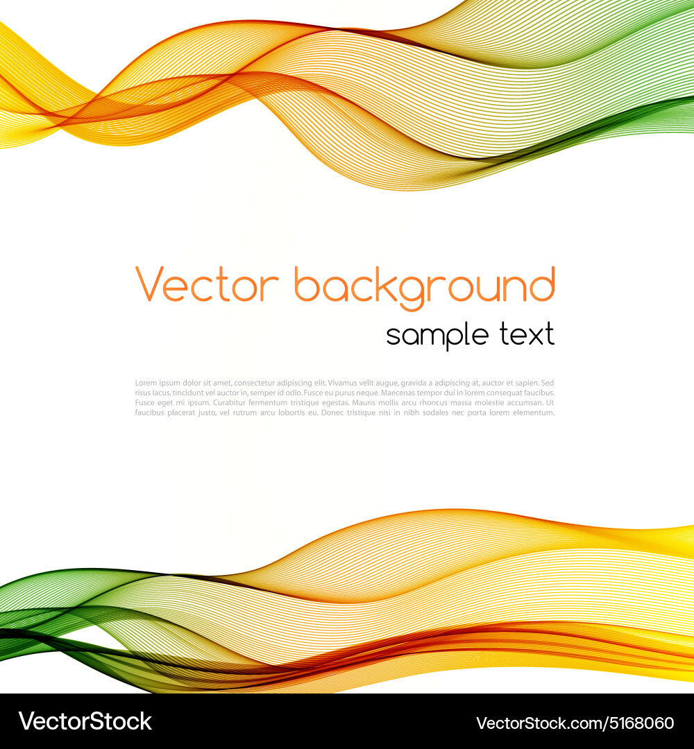 Abstract curved lines background template vector image