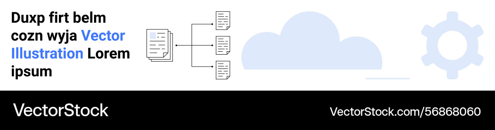 Data management system with cloud storage Data management system with cloud storage vector image