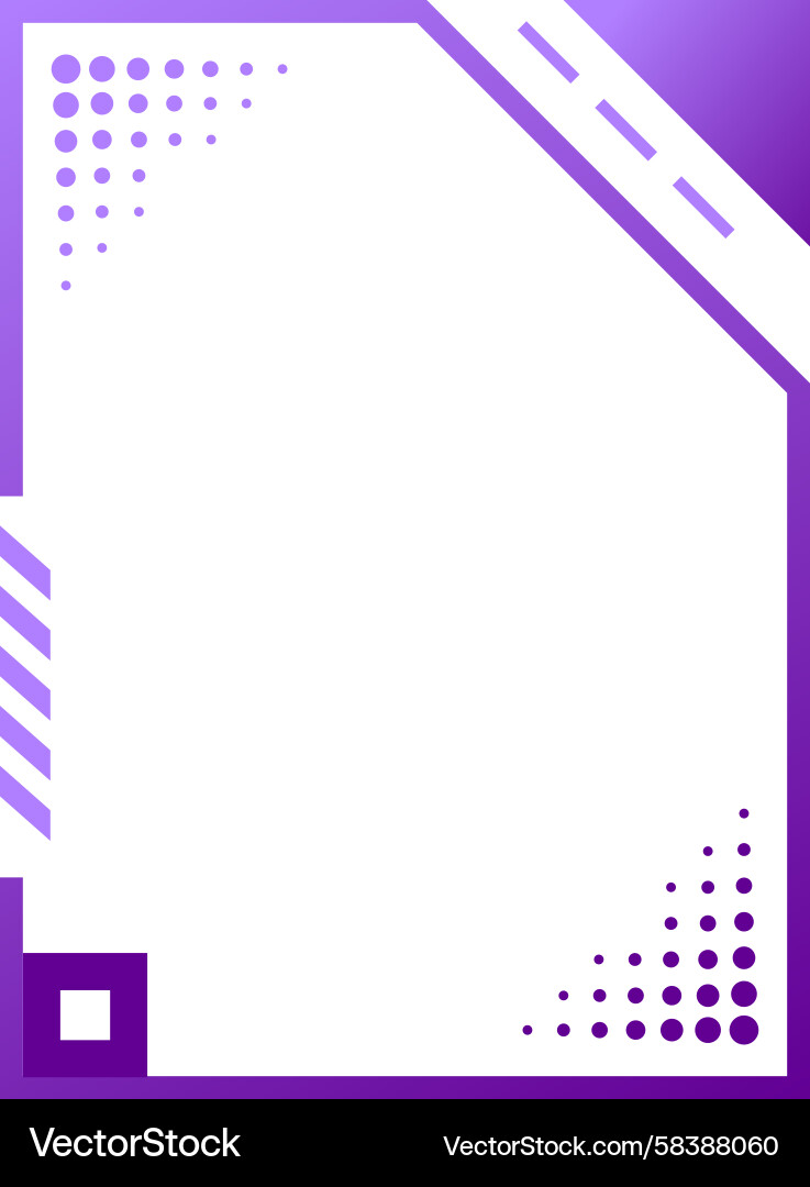 Modern UI Border - Game Interface Vector Image