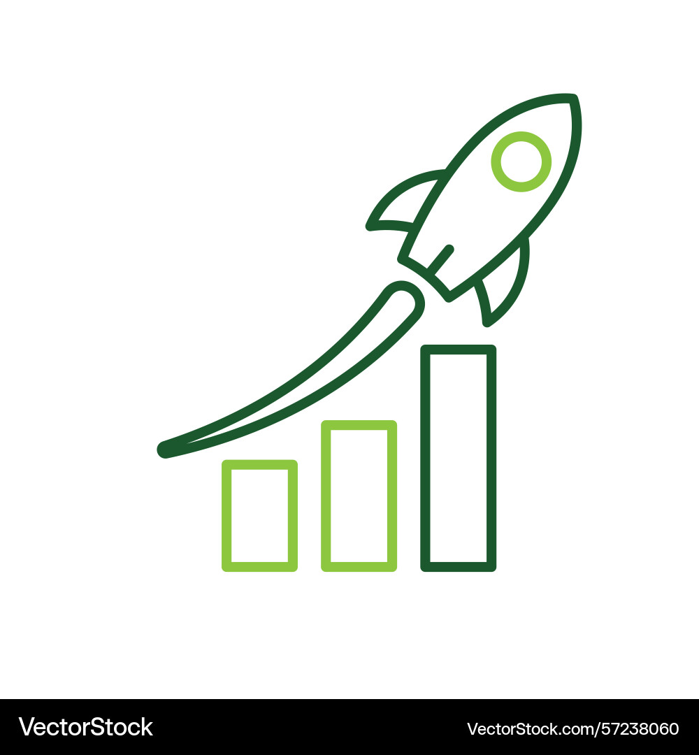 Optimization icon performance graph Optimization icon performance graph vector image