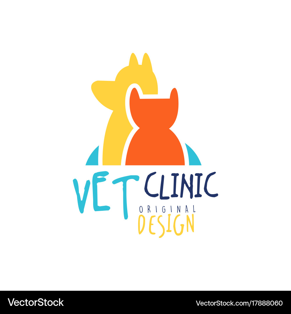 Pet Clinic Logo - Animal Care Badge vector image