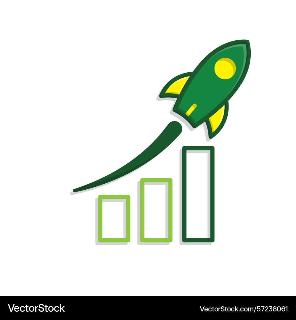 Optimization icon performance graph Optimization icon performance graph vector image