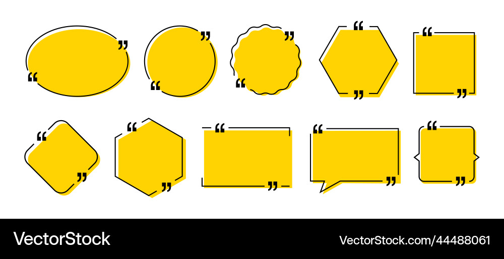 Quote Bubbles Text Dialog Message vector image