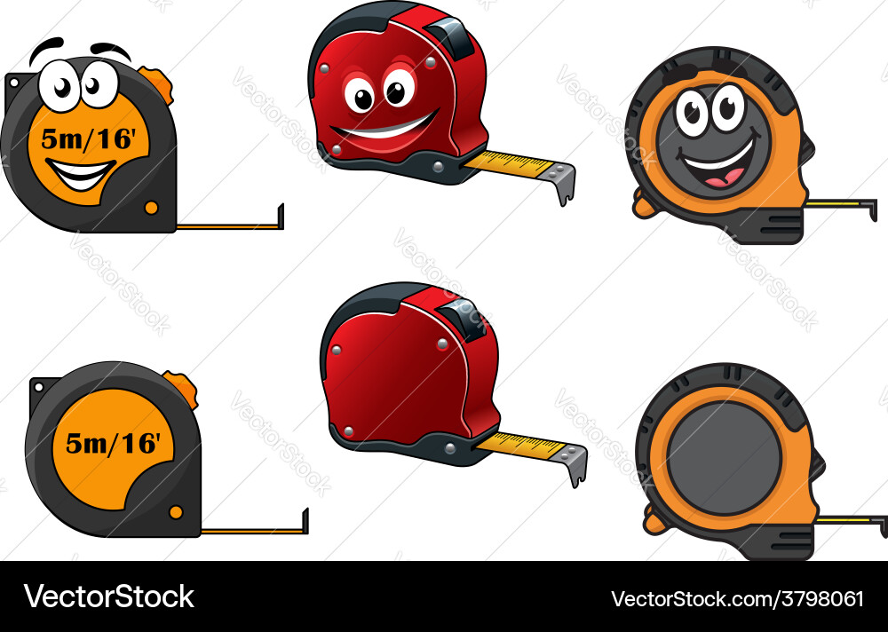 Retractable Tape Messset Vektorbild