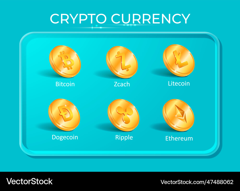Crypto Coins Infographic – Royalty-Free Vector | VectorStock