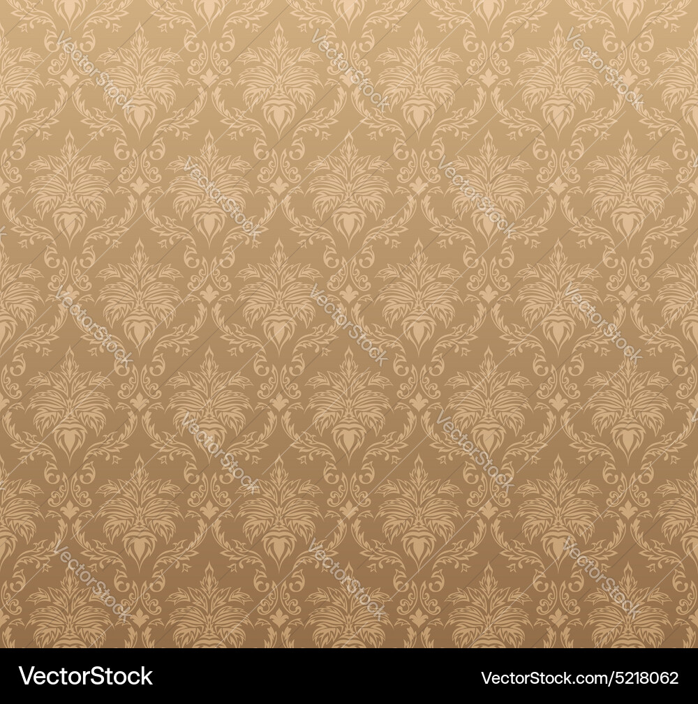 Damask seamless pattern vector image