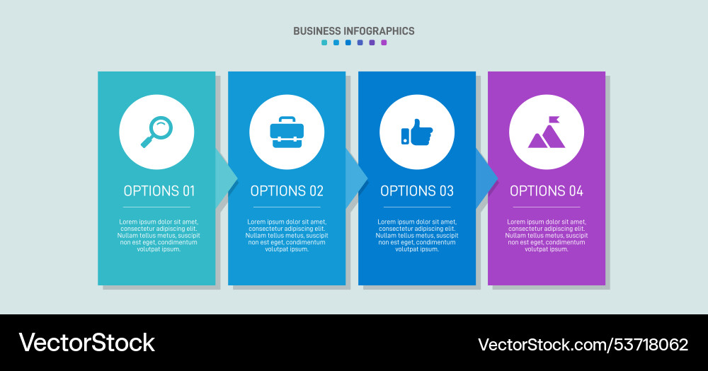Horizontal progress bar featuring 4 arrow-shaped Horizontal progress bar featuring 4 arrow-shaped vector image