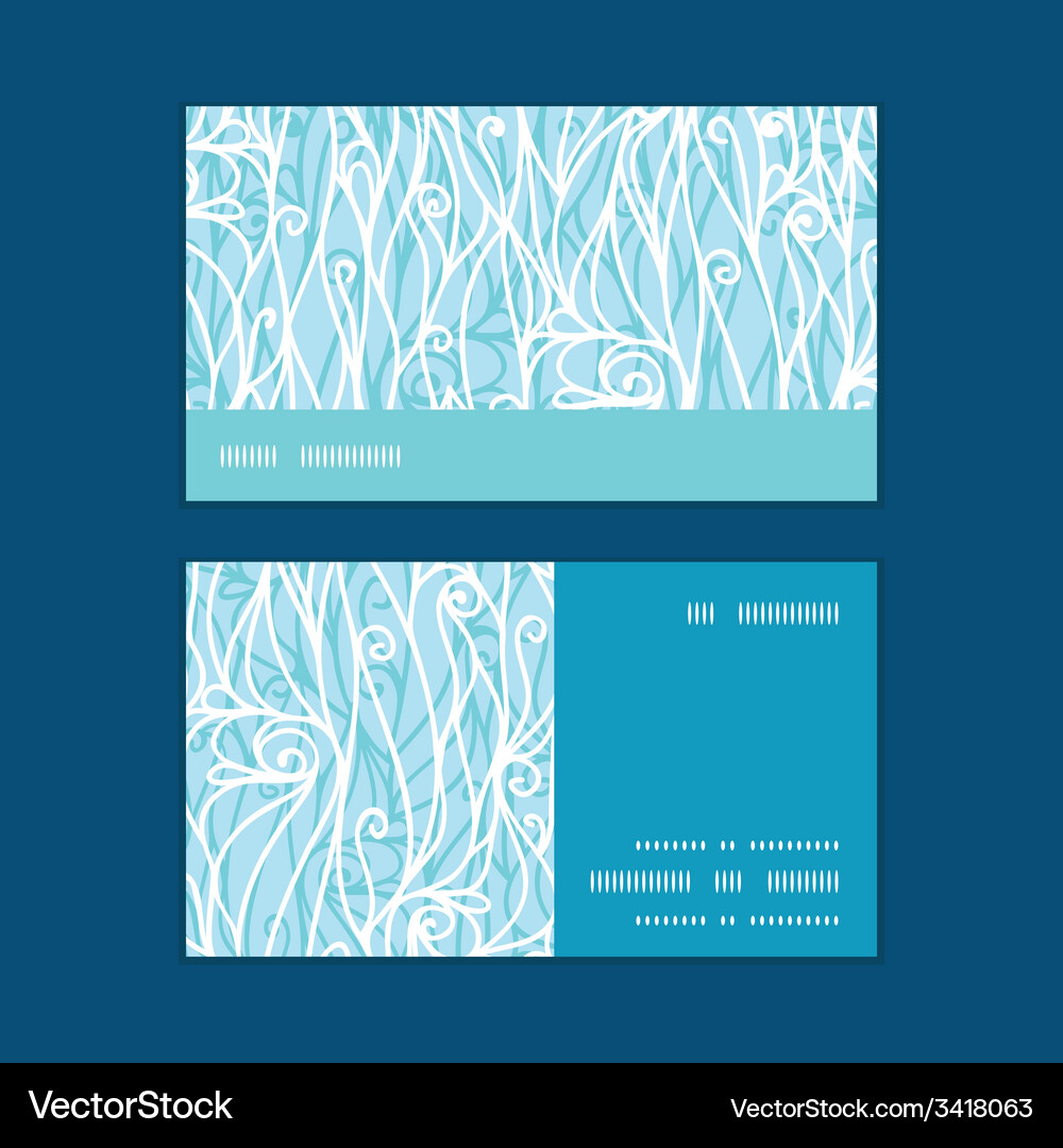 Abstract frost swirls texture horizontal stripe Vector Image