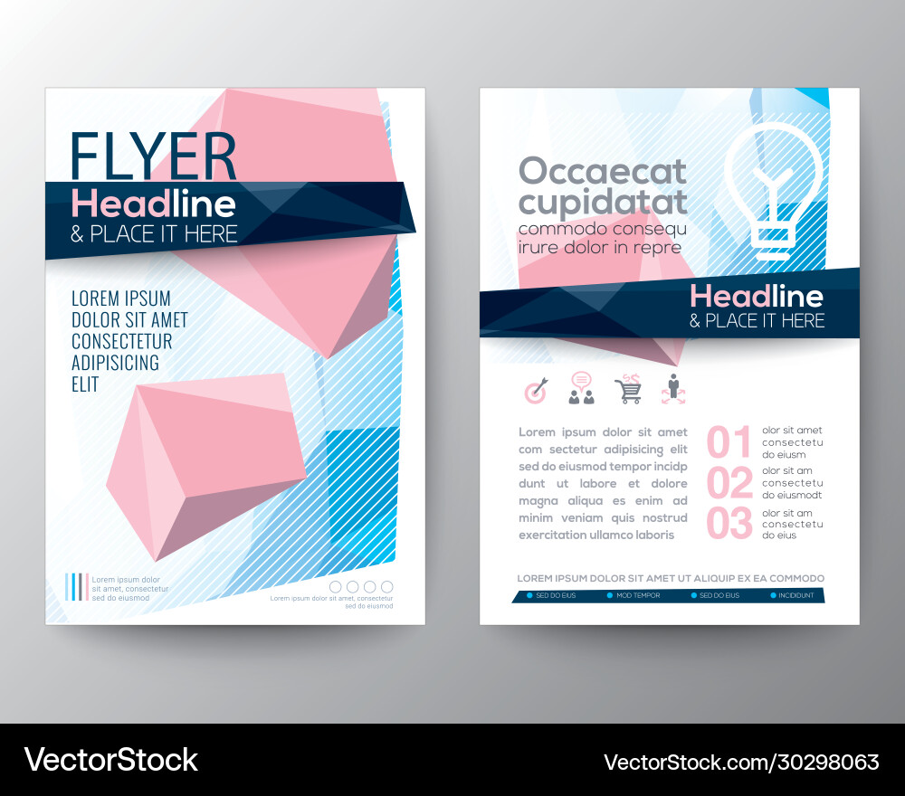 Abstract low polygon background for poster Vector Image