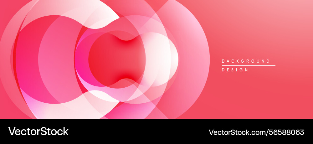 Abstract pink design features overlapping circles Abstract pink design features overlapping circles vector image