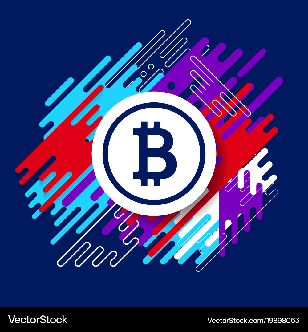 Bitcoin Crypto Finance Sign – Royalty-Free Vector | VectorStock