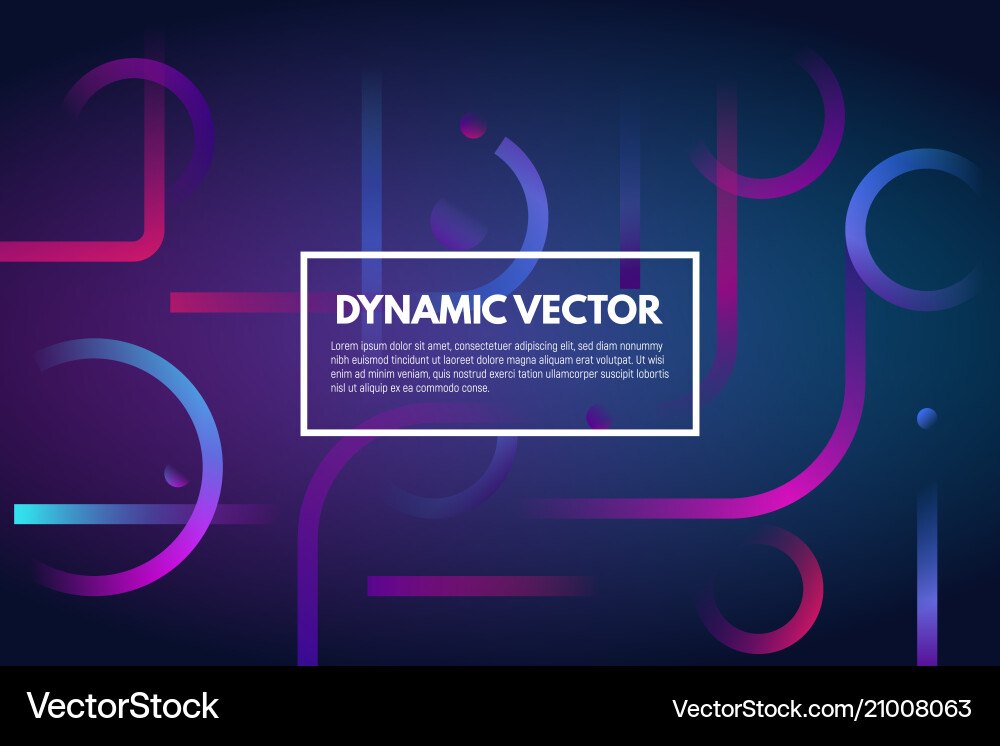 Gradient dynamic line background Gradient dynamic line background vector image
